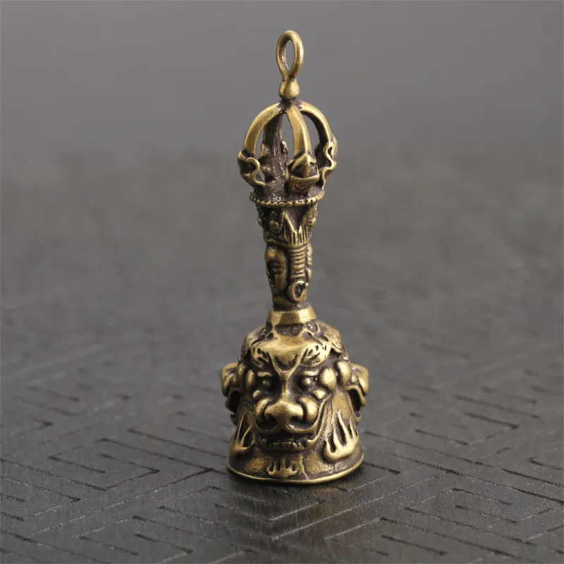 Ручной работы три льва медный брелок креативный животный кулон старинные