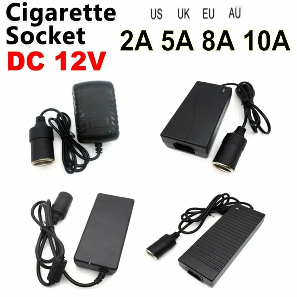 Адаптер питания для автомобильного прикуривателя переменный и постоянный ток 110