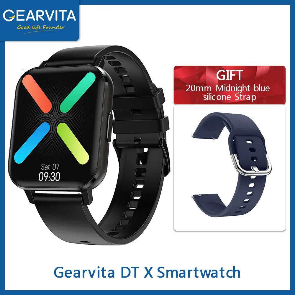 Умные часы Gearvita DTX DT X 1 78 дюйма IP68 Водонепроницаемый ЭКГ Пульс 420*485 монитор сна
