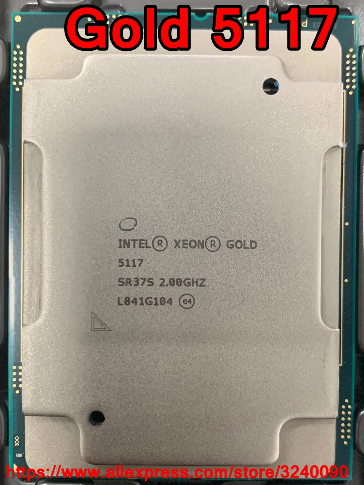 Процессор Intel Xeon Gold 5117 SR37S Gold5117 19 25 Мб кэш-памяти 2 00 ГГц 14 ядер 105 Вт масштабируемый
