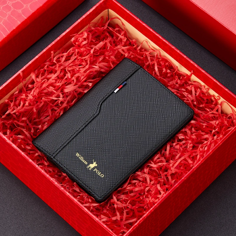 Кожаный чехол маленький для карт мужской кожаный мини короткий вертикальный