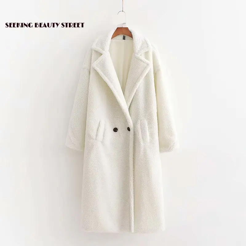 Удлиненная куртка с толстые шерстяные пальто зимой 2019 зимняя для женщин Женское