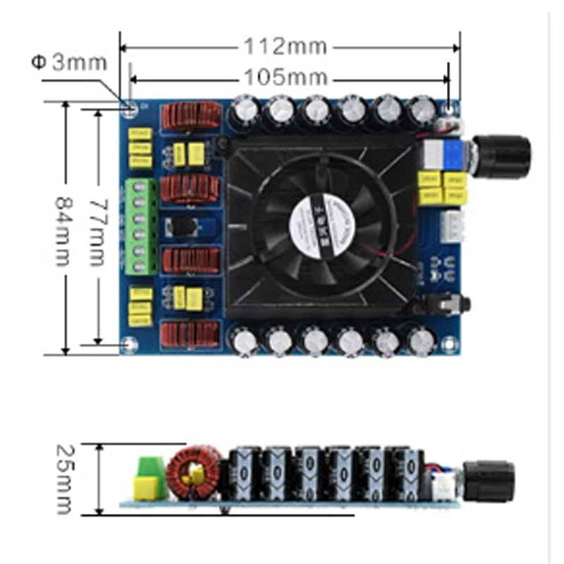 XH-A121 усилитель мощности плата высокой цифровой TDA7498E 160Wx2 o | Электроника