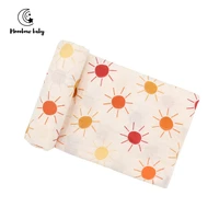 moonbow baby the starry night cotton muslin swaddle baby receiving blanket stroller cover 120120cm