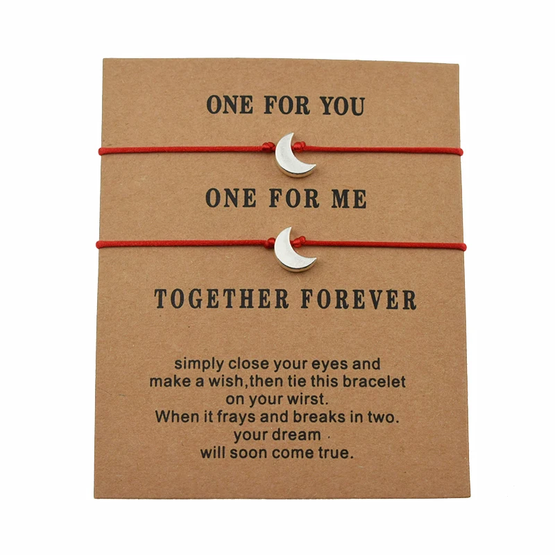 2 шт./компл. счастливая подкова Красная Нить копыта лошади регулируемые браслеты