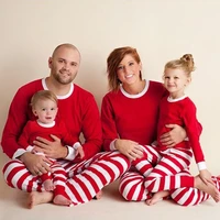 matching family look christmas pajamas clothes for family winter red striped toddler outfits christmas pajamas sleepwear set