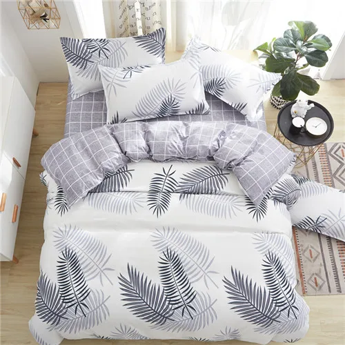 meiying Постельное белье The Nordic style bedding set duvet cover set twin Full Queen brief reactive printed bed linen flat sheet bedclothes not quilt - Цвет: meiying