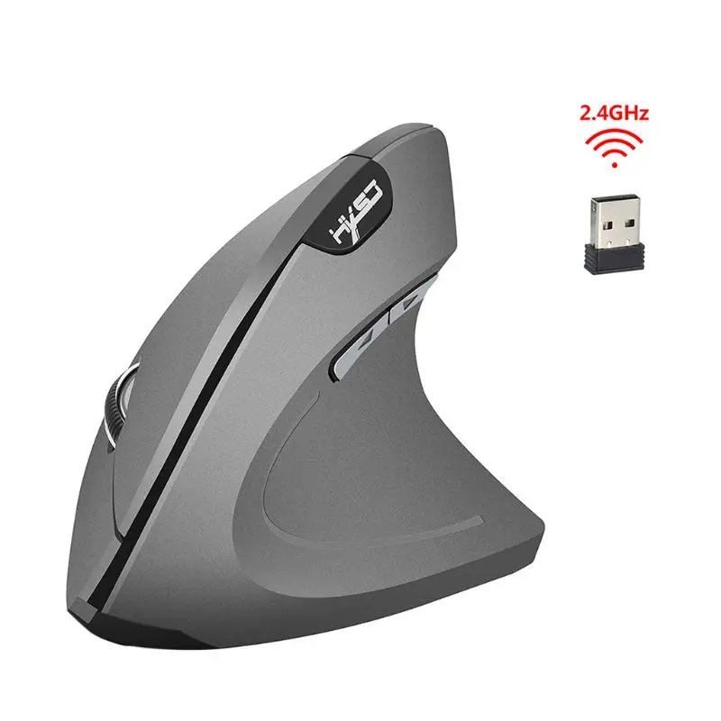 

Wireless Mouse Ergonomic Optical 2.4G 800/1600/2400DPI Light Wrist Healing Vertical Mice with Mouse Pad Kit For PC 32CA