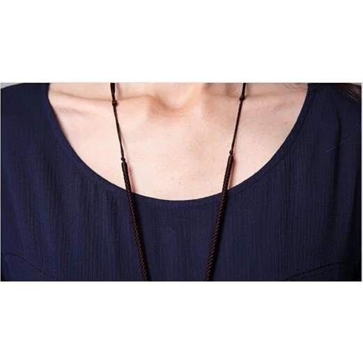 Winter Autumn Dress Long Sleeve Size M~2XL Linen Cotton Vintage Two Piece Solid Color O Neck Maxi Casual | Женская одежда