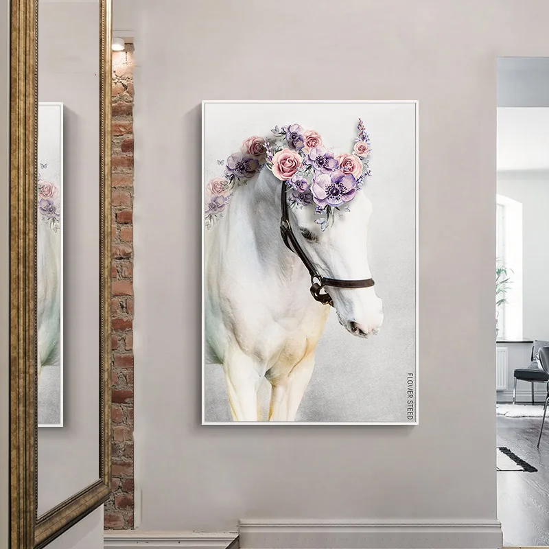 

Wall Art Posters And Prints Canvas Painting Dream As A Horse Creativity Abstract For Living Room Decoration Pictures