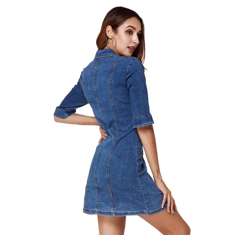 Размер XS Длинная тонкая джинсовая куртка женская однобортная Сексуальная одежда