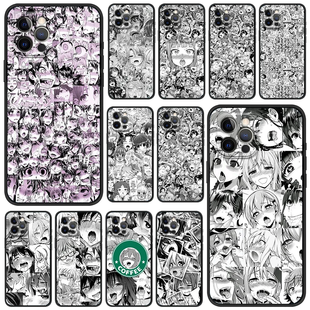 

Anime Girl Cartoon Phone Case for iPhone 12 13 Pro Max XR XS X Silicone Soft TPU Shell for iPhone 11 7 8 Plus SE2020 Cover Coque