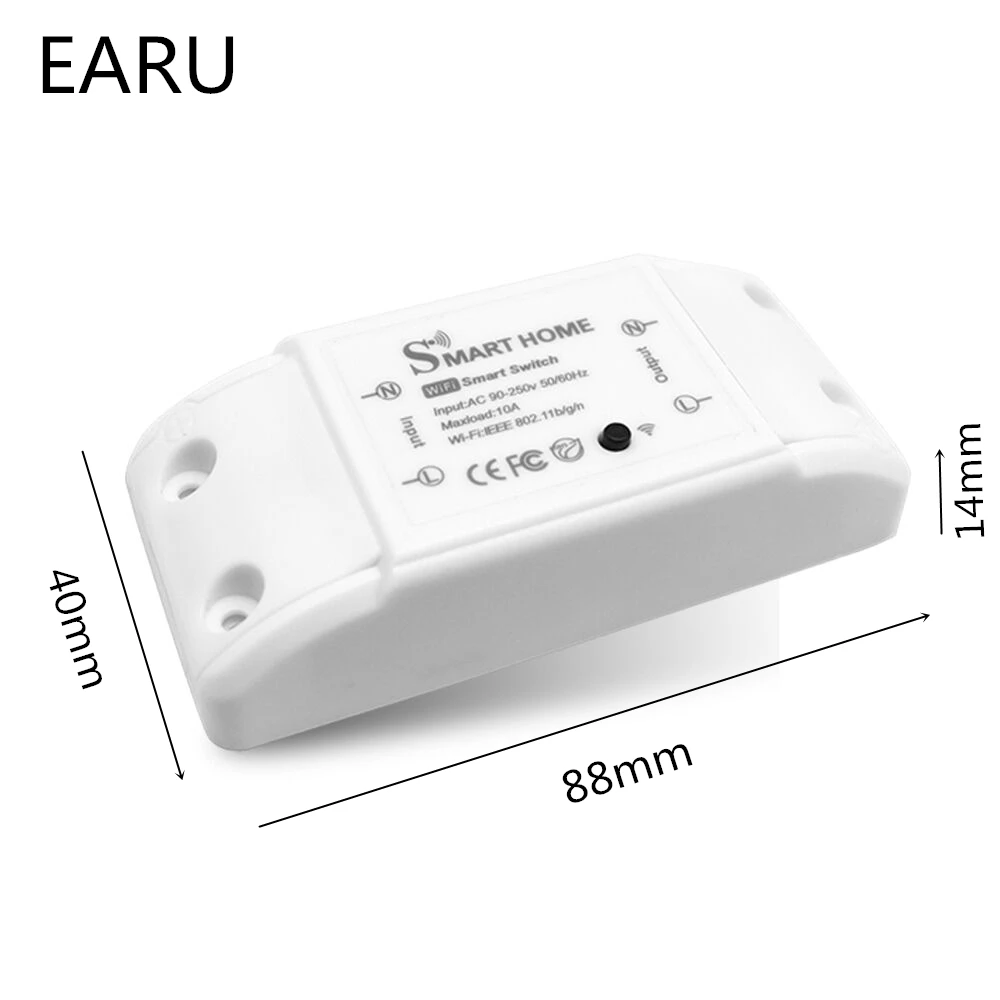 

Smart Home House Wifi Wireless Remote Switch Breaker Domotic LED Light Controller Module Alexa Google Home Smartlife Tuya APP