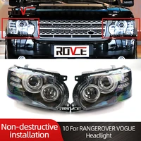 rovce car front headlights lamp assembly for land rover range rover vogue l322 2010 2012 car accessories