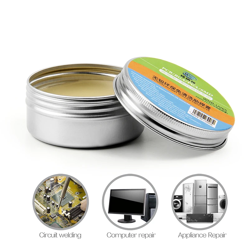 Паяльная паста BGA паяльный флюс не содержат свинца требует очистки блестящий
