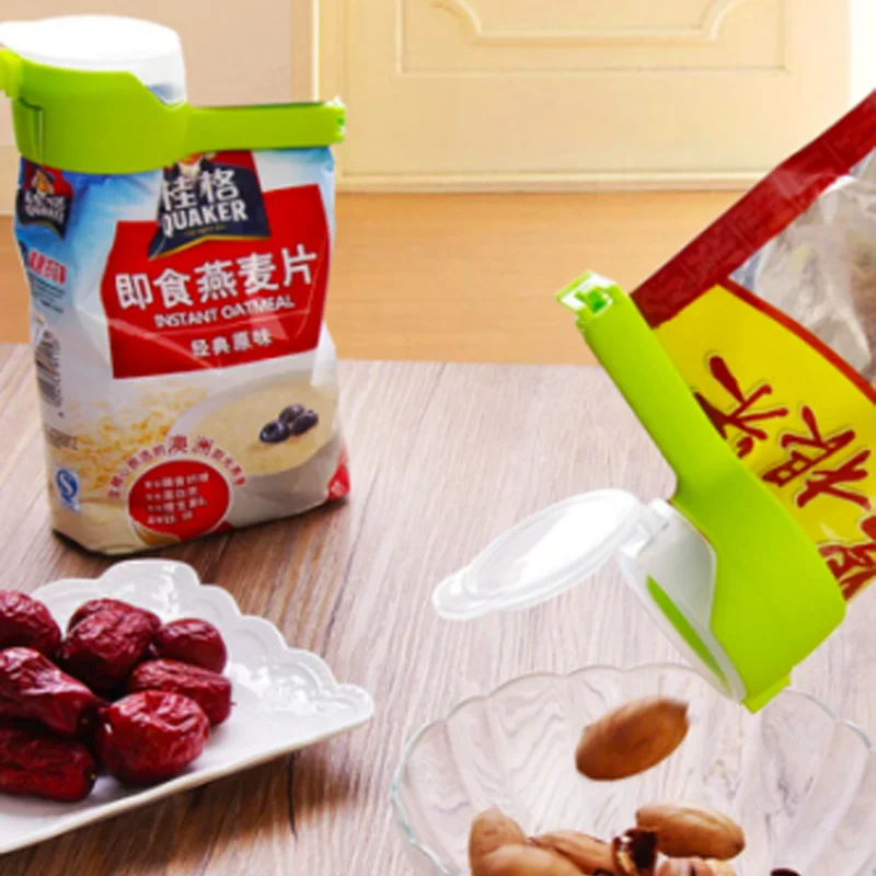 Зажим для сохранения свежести пищевых продуктов влагостойкий пластиковый зажим