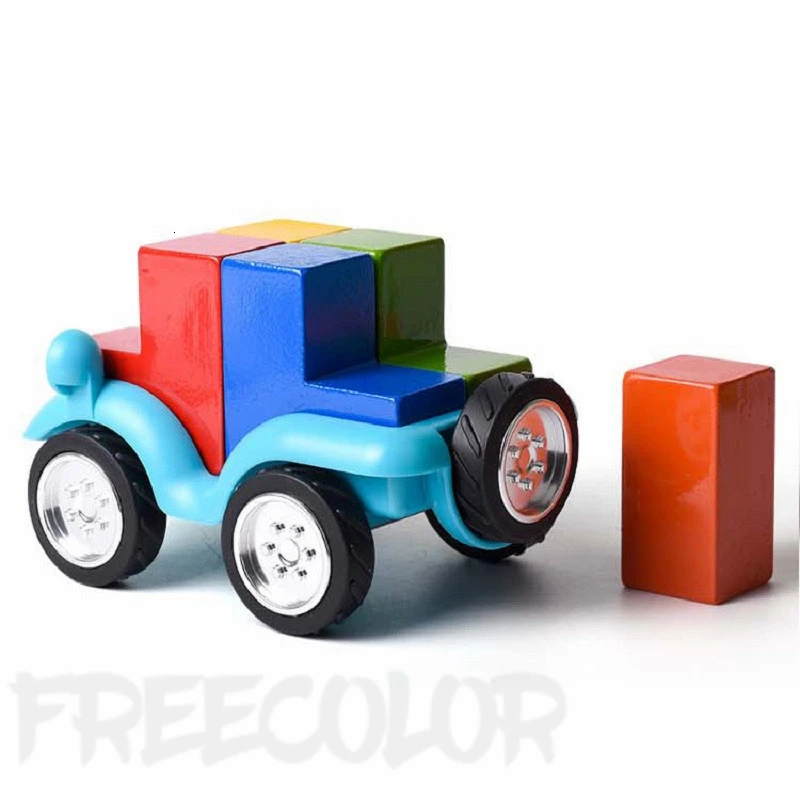 Умный пазл игра в автомобиль 60 вызовов с решением Обучающие игрушки IQ для детей