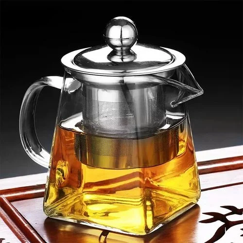 

High Borosilicate Glass Square Fair Cup Dispenser With Leakage Kung Fu Tea Pot Infuser Teapot