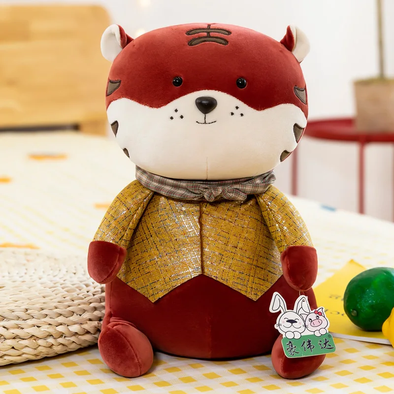 

23/32cm Cute Animal Tiger Badger Plush Toys Kawaii Hedgehog Stuffed Soft Frog Pillow Dolls for Kids Baby Girls Birthday Gift