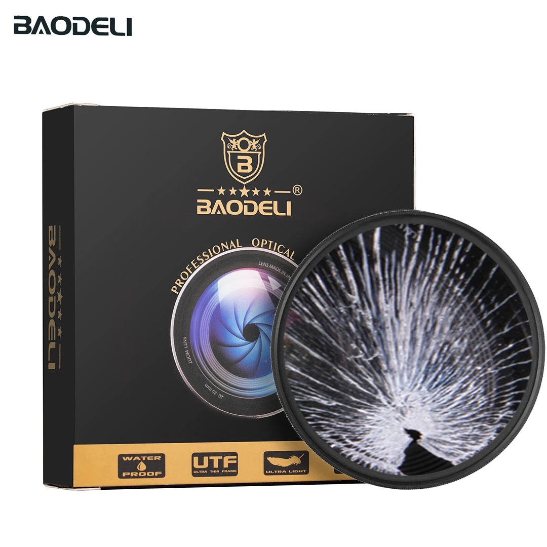 УФ фильтр BAODELI 37 40 5 43 46 49 52 55 58 62 67 72 77 82 мм для объектива Canon Eos M50 M6 1200 D Nikon 5300 5100