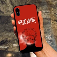anime jujutsu kaisen comic hard mobile cover phone case for iphone 13 11 pro max 12 mini xs xr 7 8 plus x 5s 6 6s se 2020 shell