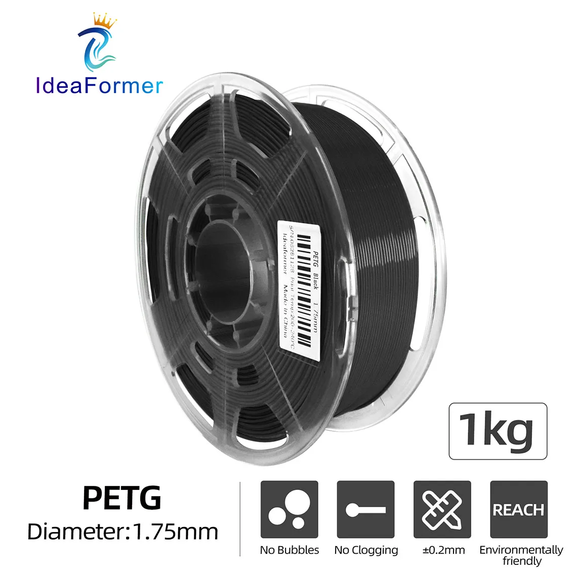 Ideaformer ПЭТГ 1 75 мм кг многоцветный DIY 3D расходных материалов для печати быстрая