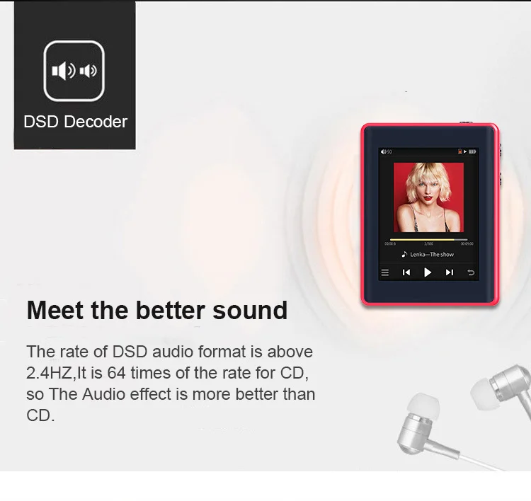 AK новейший Waypod D6 ESS9118 DAC портативный музыкальный плеер без потерь мини Hi-Res HIFI DAP MP3 DSD256 для бега спорта NiNTAUS X10