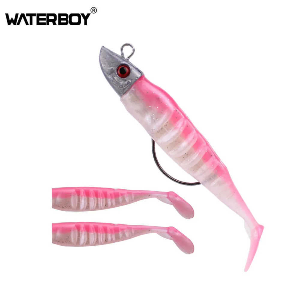 Мягкая рыболовная приманка для джиггинга WELLSHR 9 см/15 г Т-образный хвост свинцовая