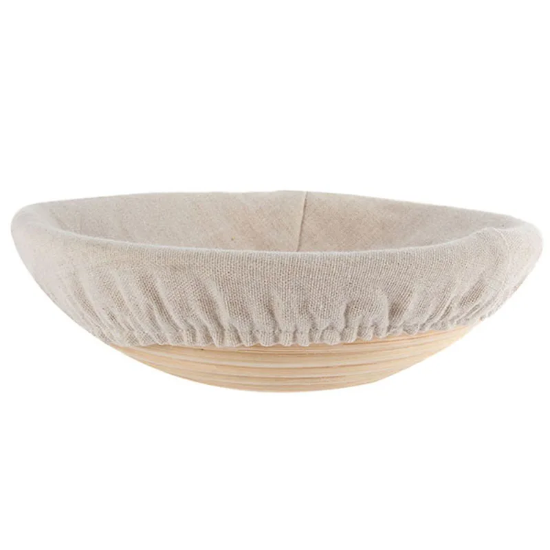

Rattan Dough Proofing Cloth Basket Pastry Breads Container Banneton Accessory