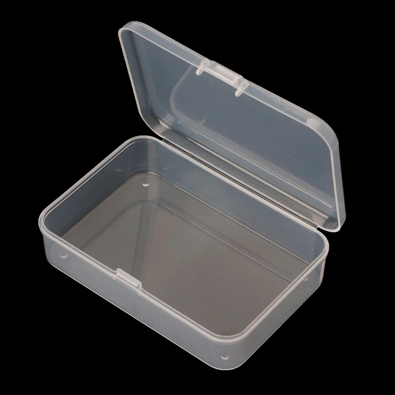 Transparent Plastic Storage Box Rectangle Jewelry Display Organizer Cards Case Hardware Accessory Container Fishing Tools Holder | Дом и сад