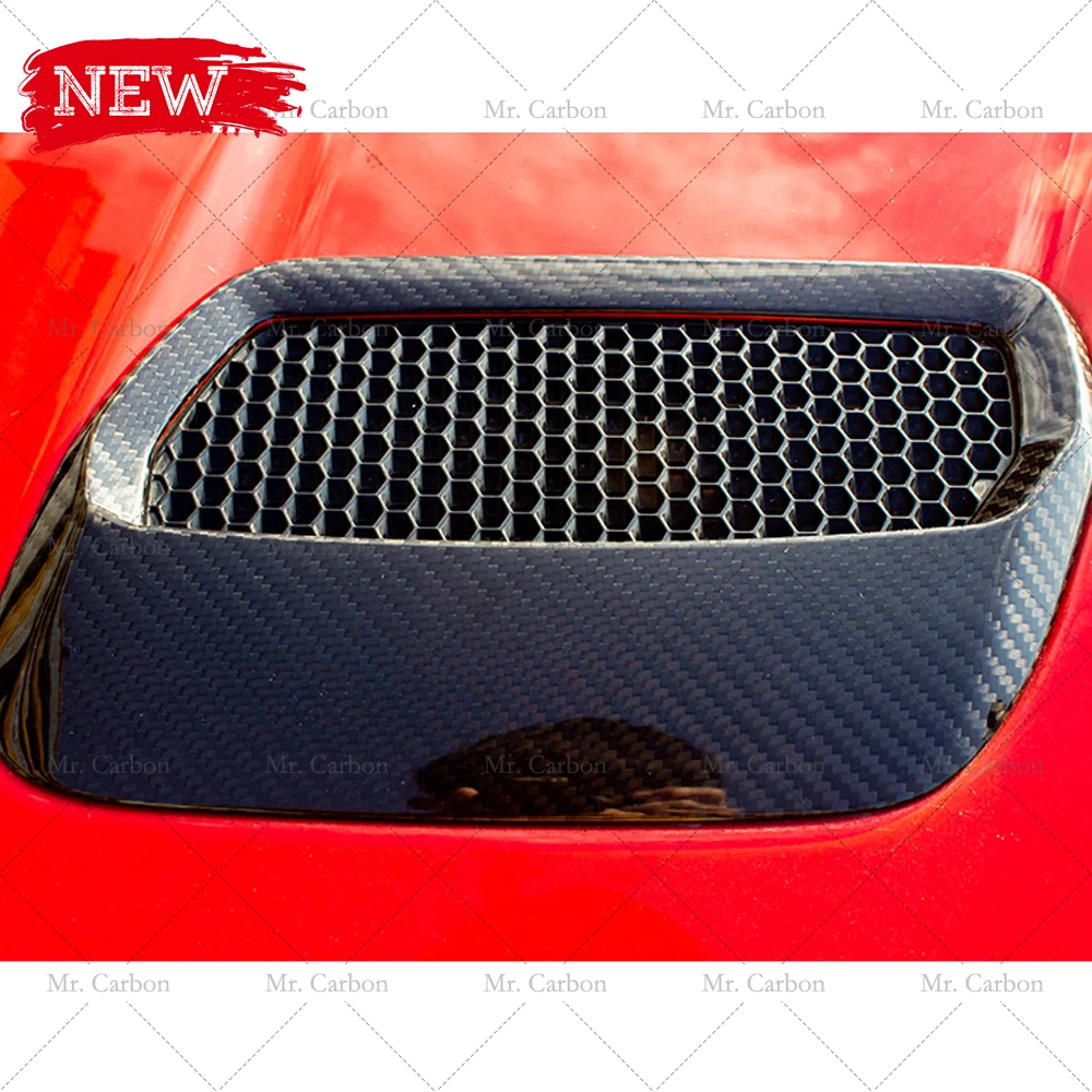 Для MUSTANG 2018 2020 из углеродного волокна Худ отверстия отделкой средства ухода за