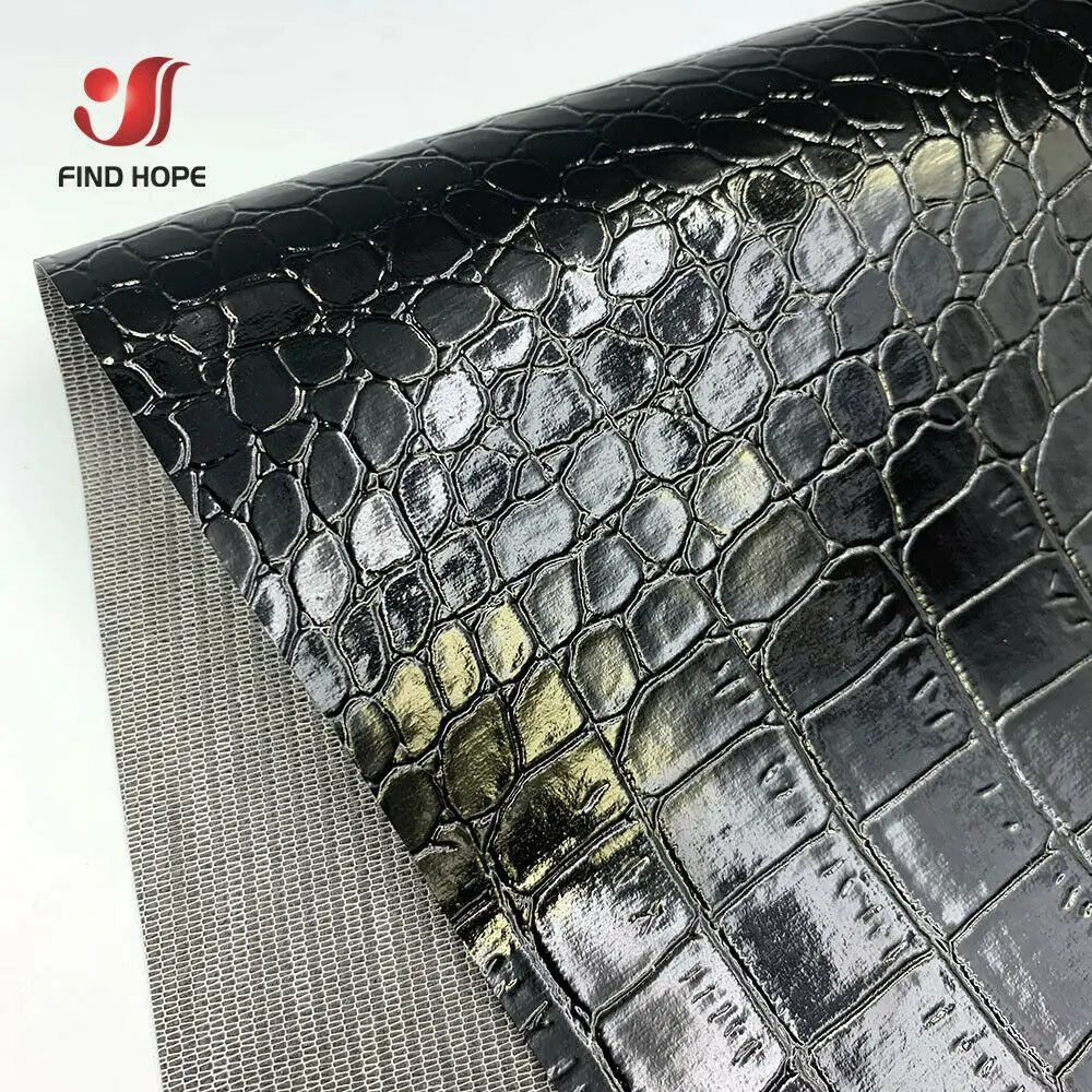 A4 Sheets 20*30cm Highlight Crocodile Pattern PU Faux Leather Fabric Vinyl Embossed Upholstery Wallet Box Bag Craft DIY Earring | Дом и сад