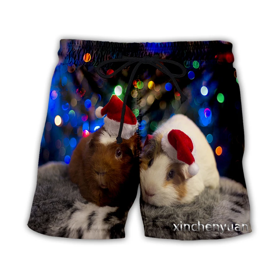 Новые мужские/женские рождественские повседневные шорты xinchenyuan с 3D принтом