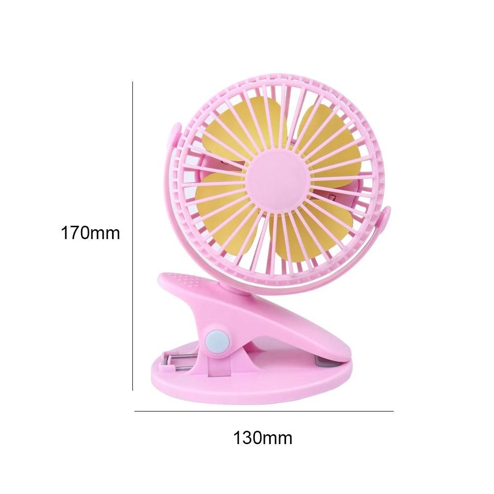 Мини-Настольный вентилятор с зарядкой от USB регулируемый охлаждающий на 360