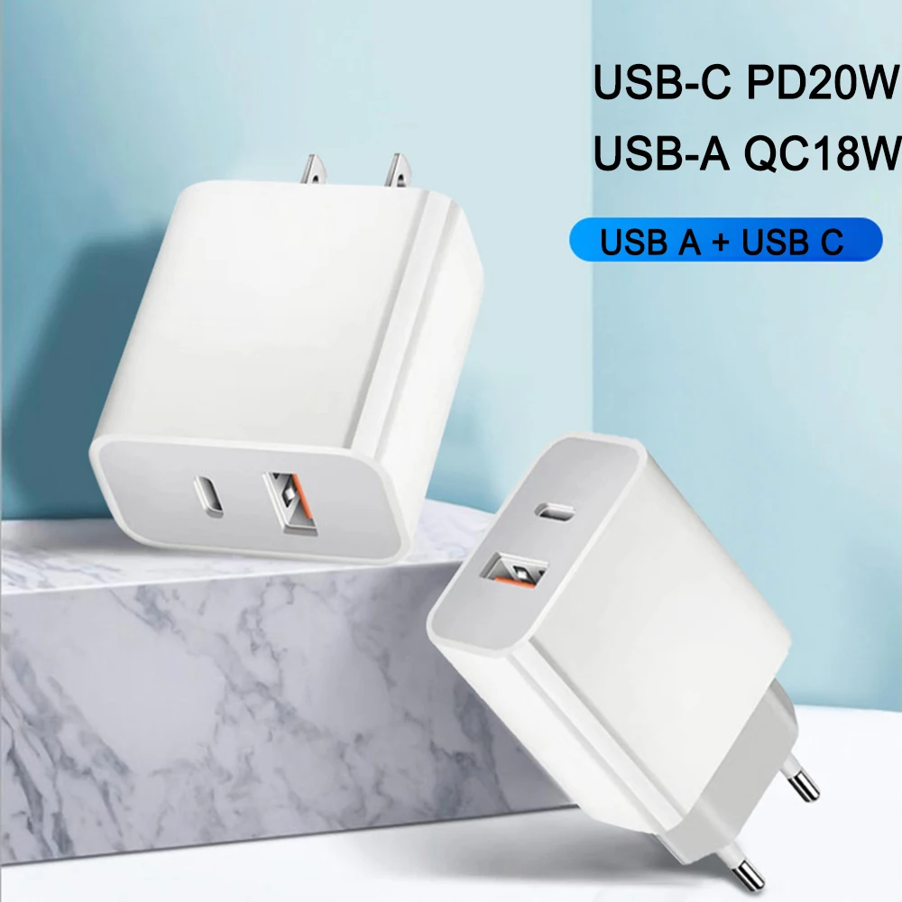 

20W Charger Type C PD Charger for iPhone 12 Pro 11 Max XR XS X QC 3.0 USB Mobile Phones Quick Charge 4 3 USB C Charger Adapter