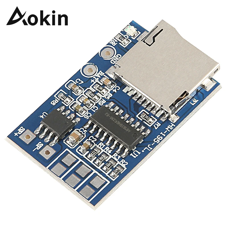Плата декодера aolin GPD2846A tf карты MP3 модуль усилителя 2 Вт для модуля питания Arduino