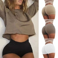 high waist sports seamless shorts women biker shorts summer casual sexy skinny fitness solid bodycon cycling slim bottoms