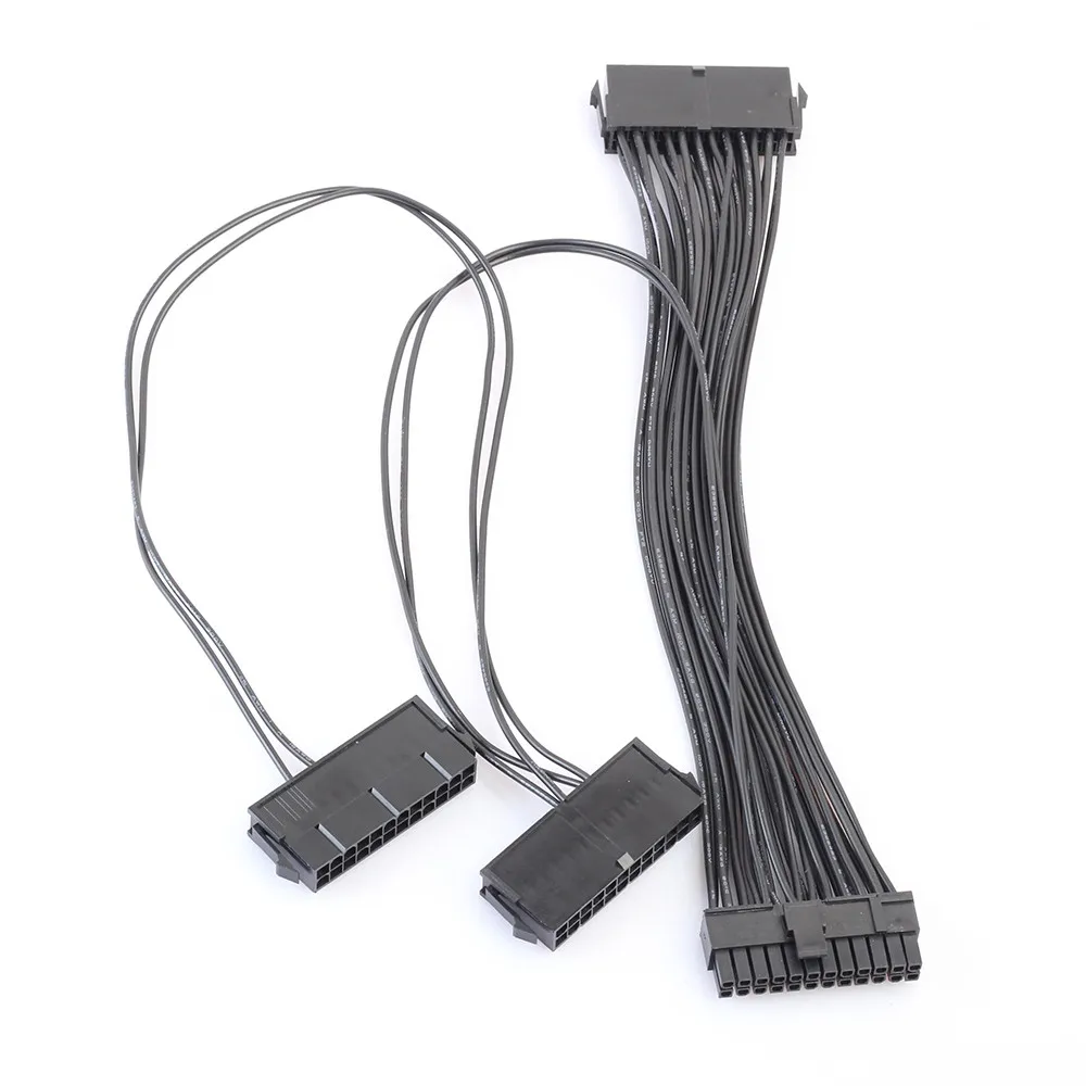 3 порта PSU 24 Pin ATX источник питания 20 + 4PIN адаптер материнской платы соединительный