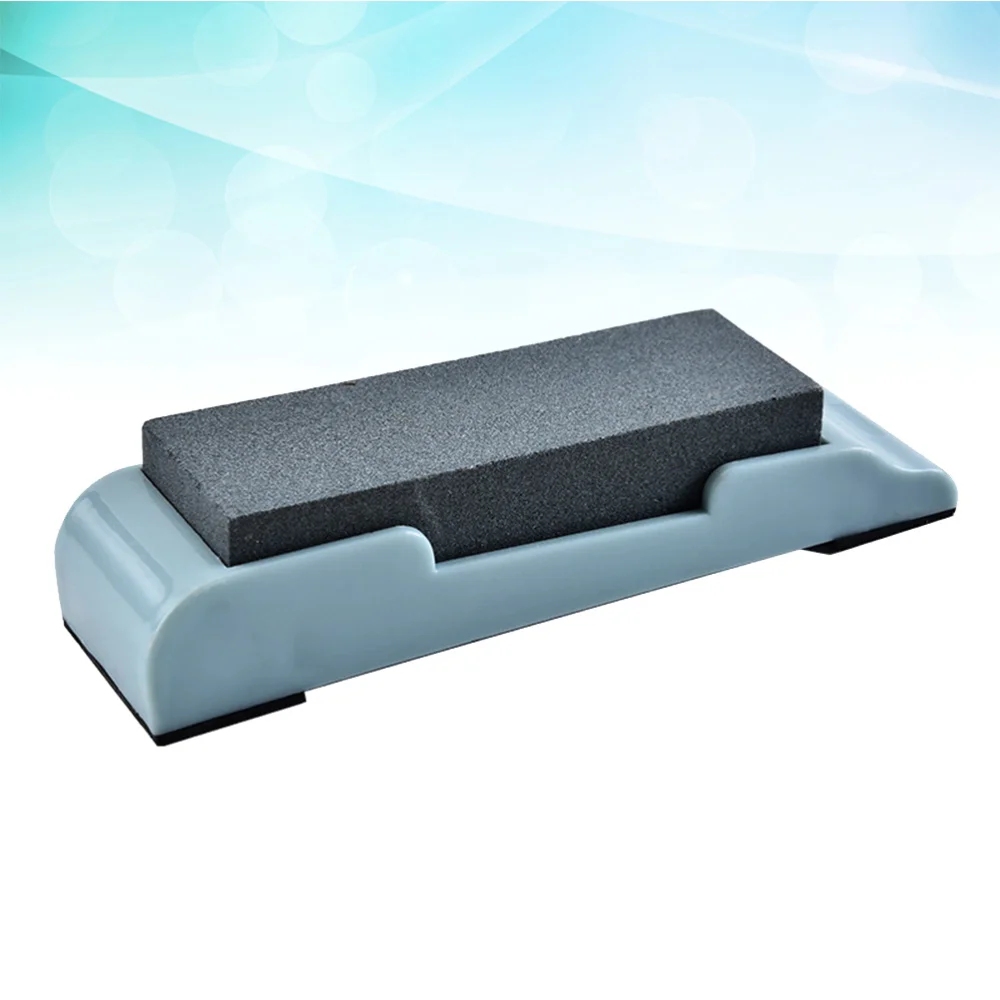 

Portable Sharpener Kitchen Grindstone Kitchen Gadgets with Thicken Anti-skid Base (Sky-blue)