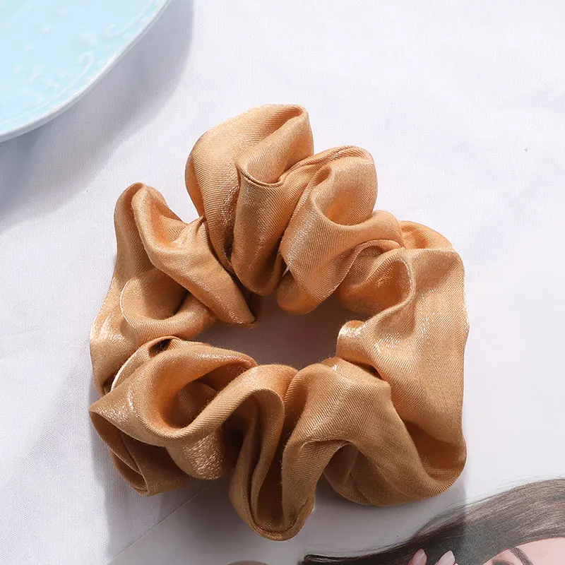 New Satin Hair Scrunchies Women Scrunchy Pack Elastic Bands Girls Headwear Silky Hairbands Ponytail Holder Accessories |