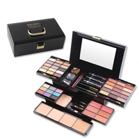 55 colors waterproof blush highlight powder eye shadow set in bulk wholesale private label makeup