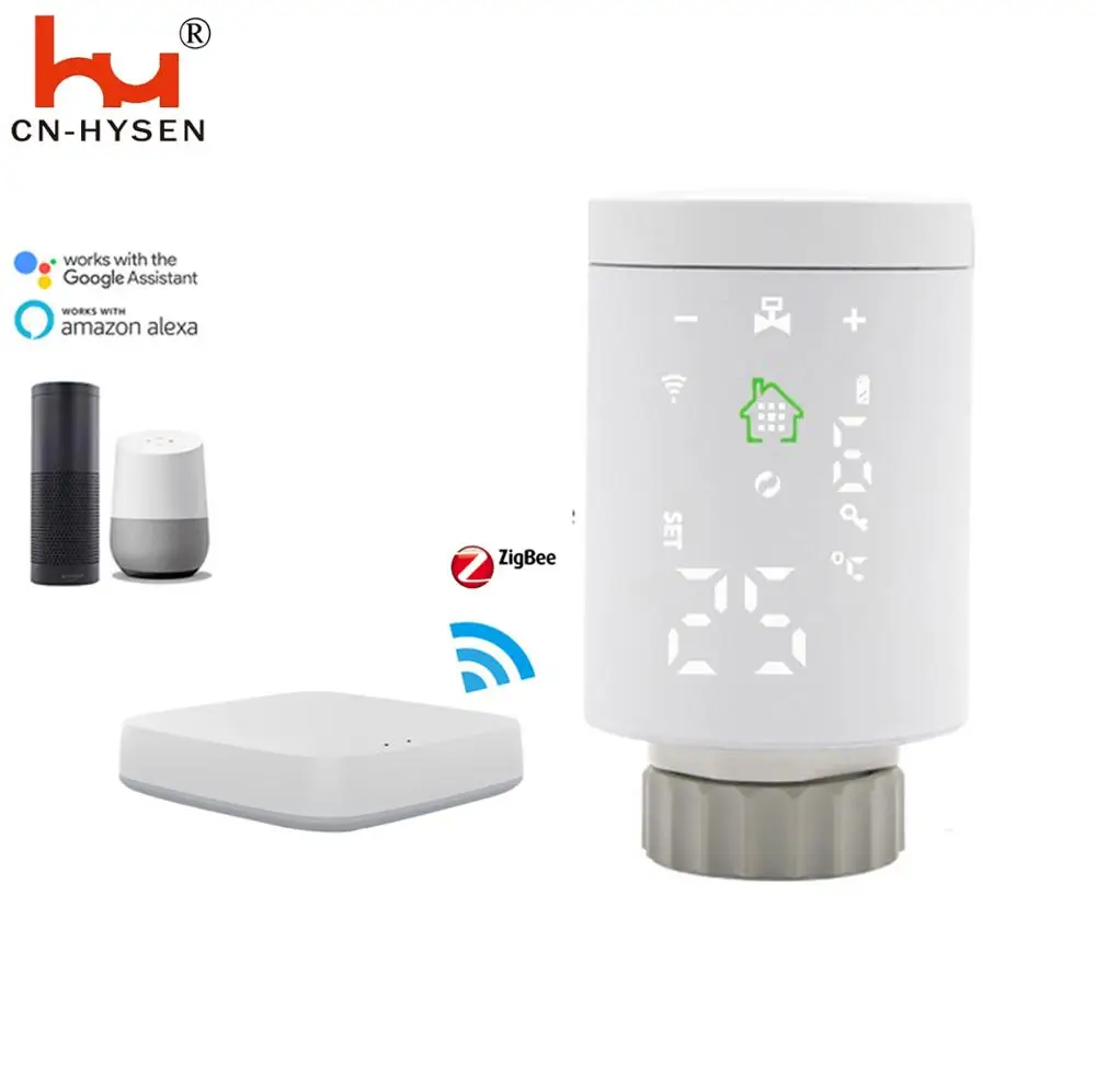 Термостатический клапан радиатора HY368 Tuya Alexa Google Assistant TRV для умного дома |