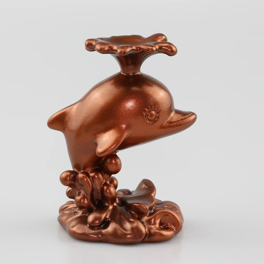 Полимерная Статуэтка дельфина подставка для дисплея Хрустальное стекло