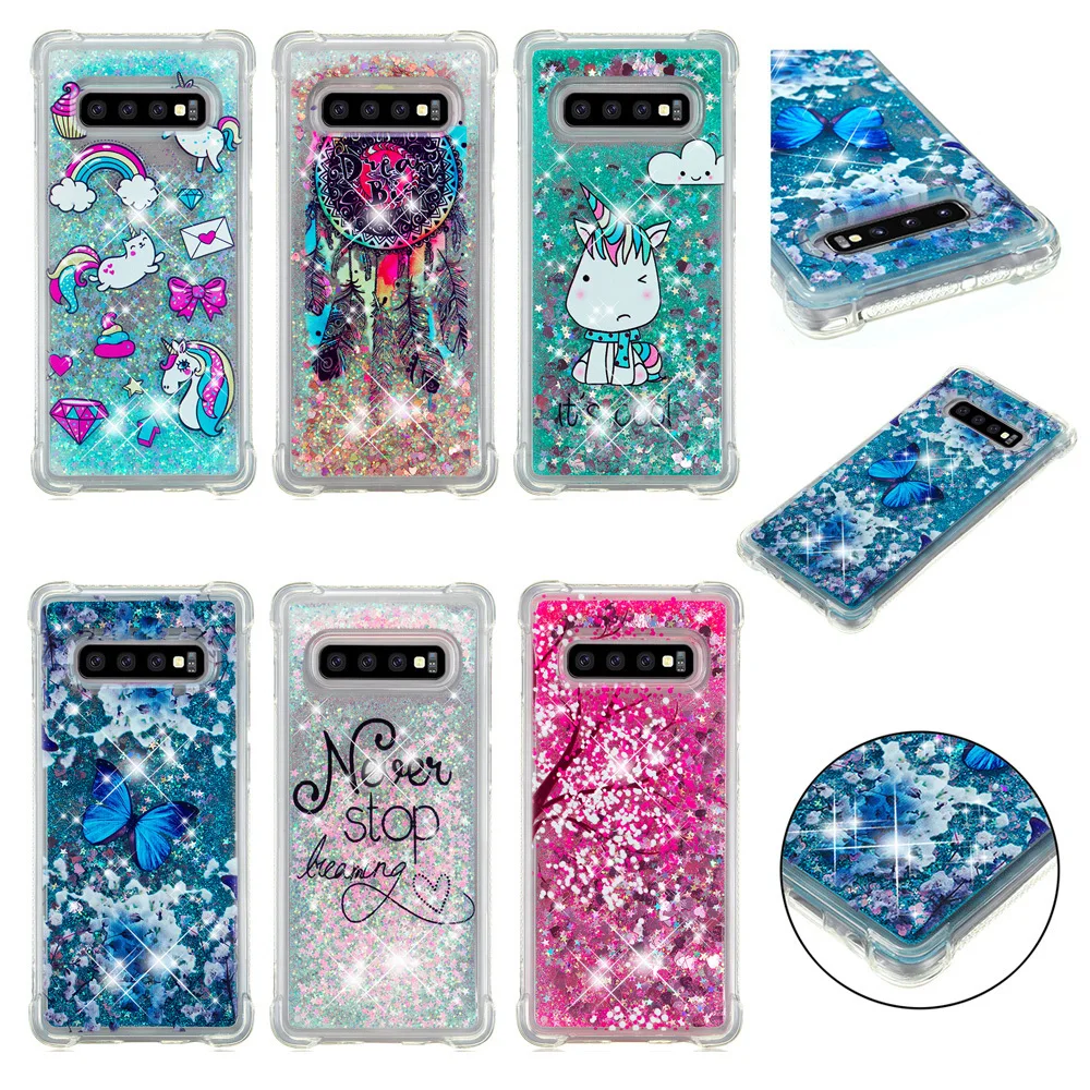 Блестящий сверкающий чехол Роскошный мягкий для телефона противоударный Samsung