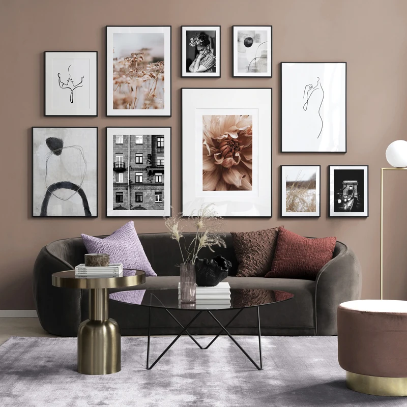 

Modern Abstract Figure Canvas Poster Flower Wall Art Painting Nordic Posters and Prints Wall Pictures for Living Room Home Decor