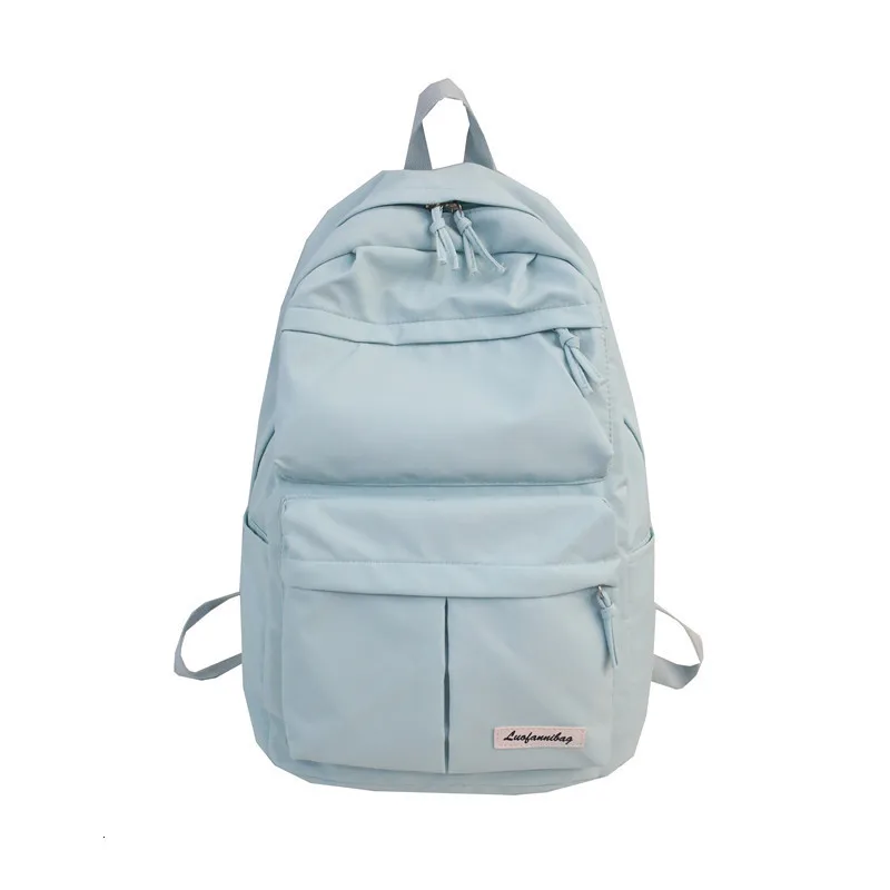 

Female Solid School Bag For Teenage Girls 2020 Nylon Travel Backpack Women Mochilas Sac A Dos Ladie Laptop Rucksack Men Bag Pack