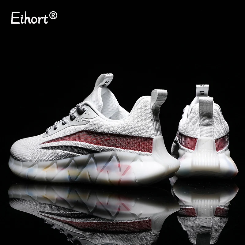 

Мужские теннисные кроссовки для бега, дышащая амортизирующая технология попкорна, удобная сетчатая спортивная обувь, повседневная обувь, р...