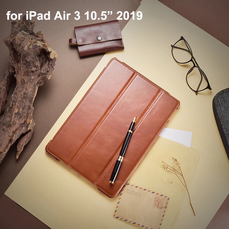 Чехол для ipad Air 3 10 5 &quot2019 Роскошный деловой чехол из натуральной кожи с откидной