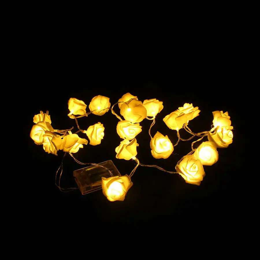 Гирсветильник с 20 светодиодами в виде розы для свадьбы вечеринки Рождества