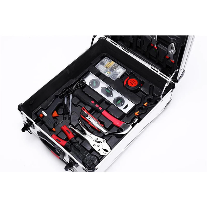 187 pieces of hardware tool set aluminum trolley case portable vehicle-mounted multi-function box combination | Инструменты